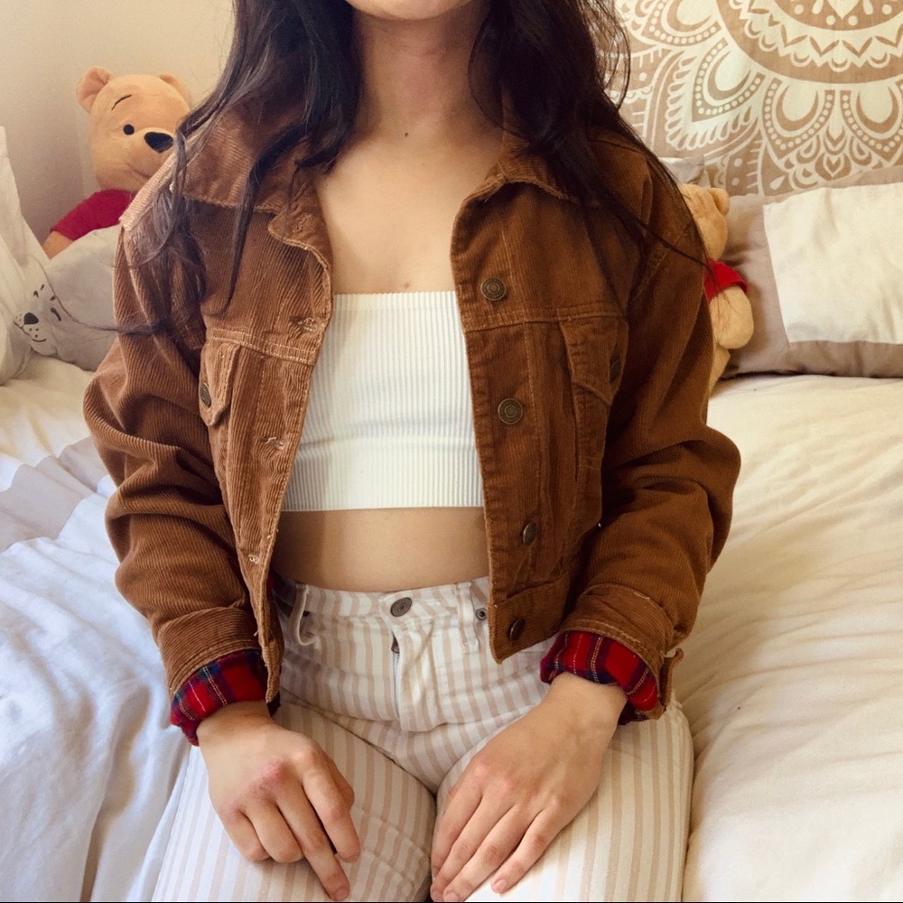[SOLD] PACSUN Corduroy Jacket w/ Plaid Lining - Picture 3 of 6